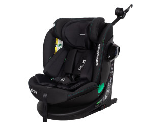 Автокрісло CARRELLO Sirius CRL-8808 Absolute Black i-Size 40-150см ISOFIX, поворот /1/