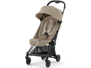 Коляска Coya Matt Black Cozy Beige