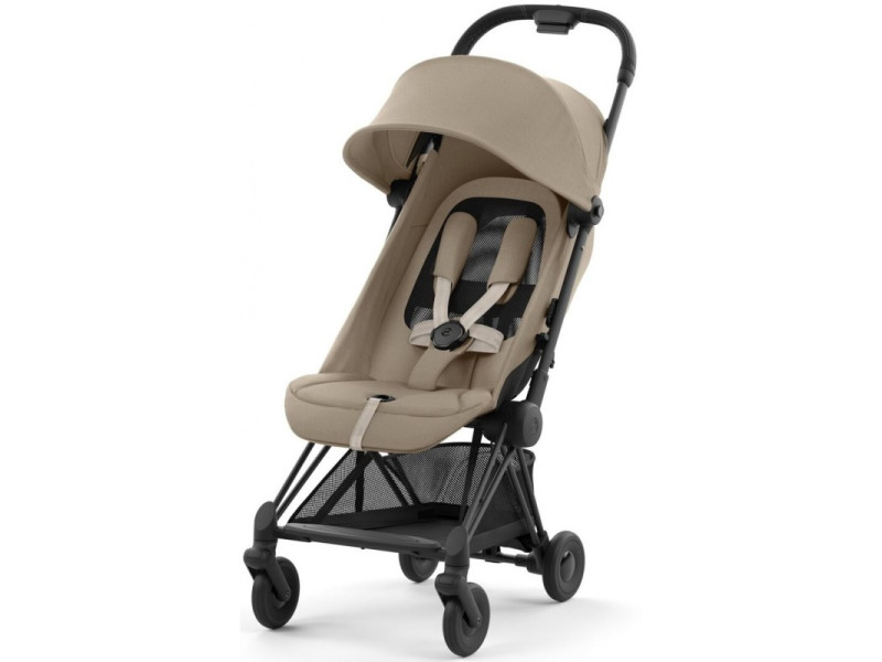 Коляска Coya Matt Black Cozy Beige, Фото 4