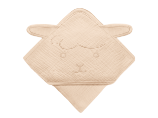 Рушник Lionelo MUSLIN HOODED TOWEL BEIGE CAPPUCCINO