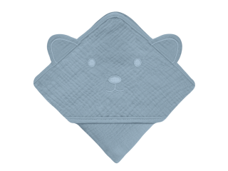 Рушник Lionelo MUSLIN HOODED TOWEL GREY SKY