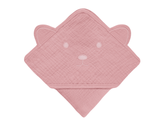Рушник Lionelo MUSLIN HOODED TOWEL PINK BABY