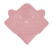 Полотенце  Lionelo MUSLIN HOODED TOWEL PINK BABY