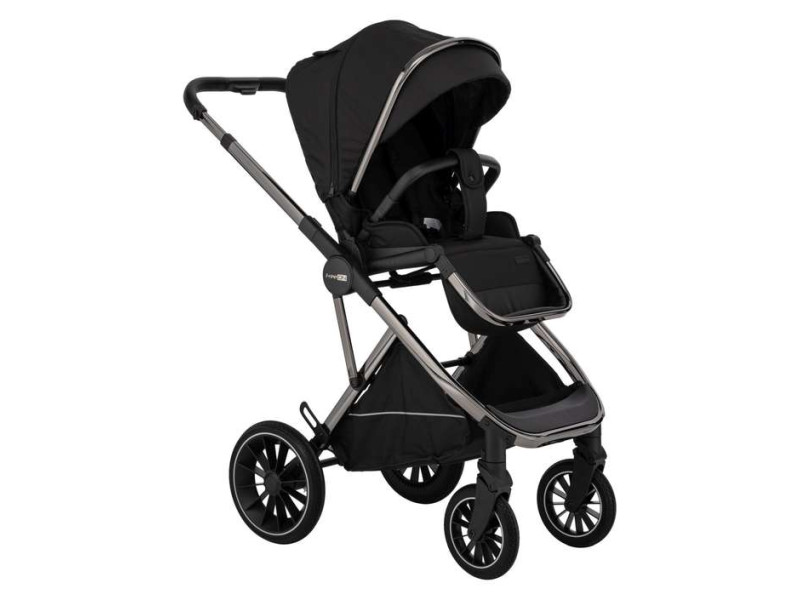 Коляска для дитини універсальна 3 в 1 Allegro FreeON, чорна, Фото 4