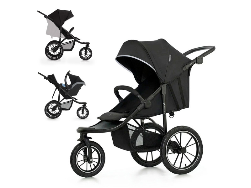 Прогулянкова коляска Kinderkraft Helsi 2 Black (KSHELS02BLK0000), Фото 1