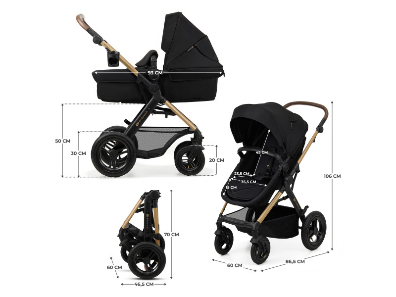 Универсальна коляска 3 в 1 Kinderkraft Moov 2 Air Pure Black (KSMOOV02BLK0000), Фото 22