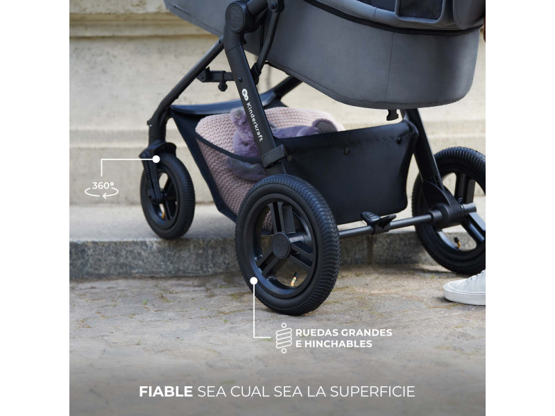 Универсальна коляска 3 в 1 Kinderkraft Moov 2 Air Pure Black (KSMOOV02BLK0000), Фото 27
