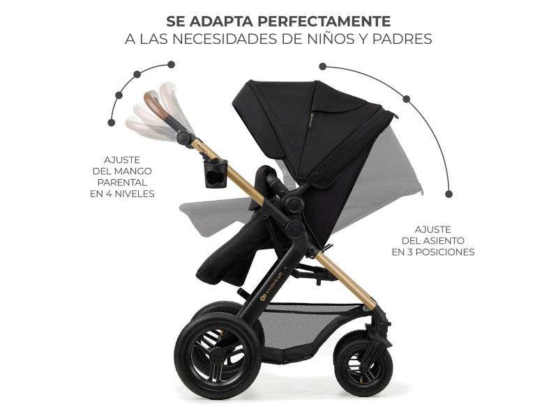 Универсальна коляска 3 в 1 Kinderkraft Moov 2 Air Pure Black (KSMOOV02BLK0000), Фото 10