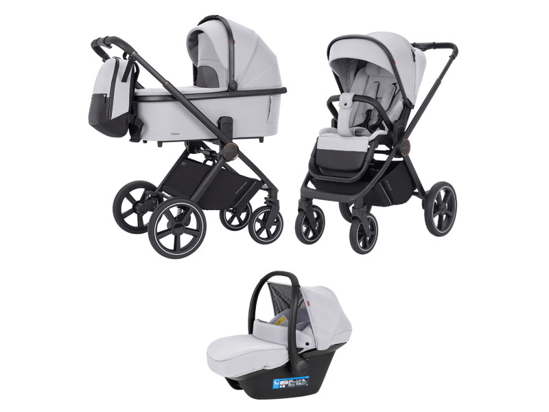 Коляска універсальна CARRELLO Ultimo CRL-6519 (3in1) Arctic Grey /1/, Фото 1