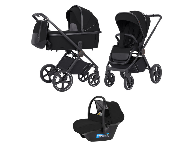 Универсальная коляска CARRELLO Ultimo CRL-6519 (3in1) Sable Black /1/, Фото 1