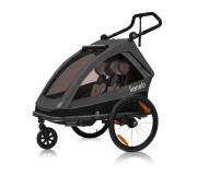 Велосипедний причіп з функцією коляски Lionelo CAMA GREY GRAPHITE