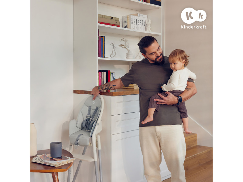 Стільчик для годування Kinderkraft Dinnly Grey (KHDINN00LGR0000), Фото 12
