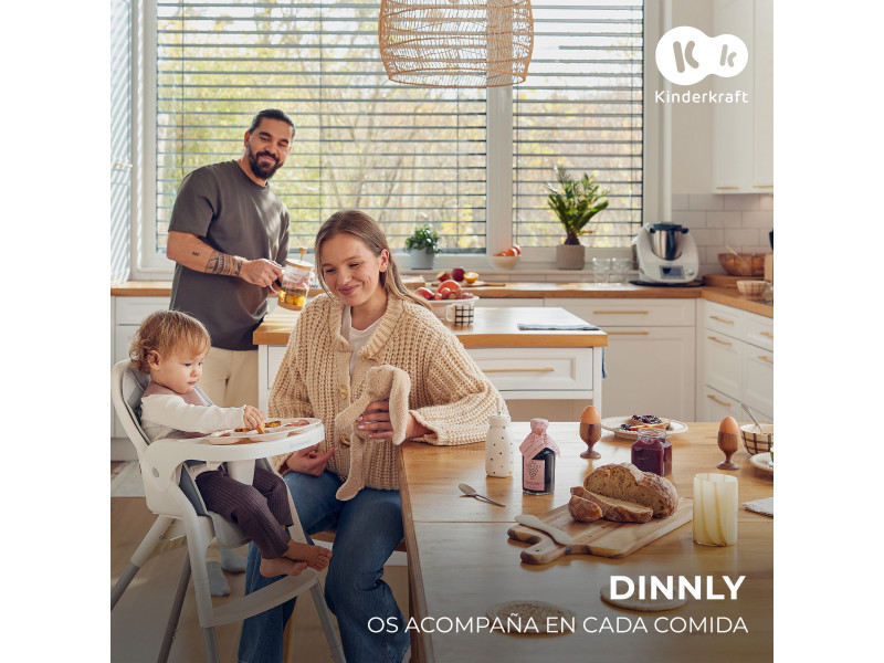 Стільчик для годування Kinderkraft Dinnly Grey (KHDINN00LGR0000), Фото 14