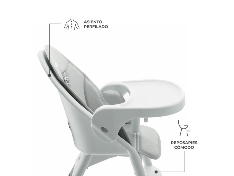 Стільчик для годування Kinderkraft Dinnly Grey (KHDINN00LGR0000), Фото 16