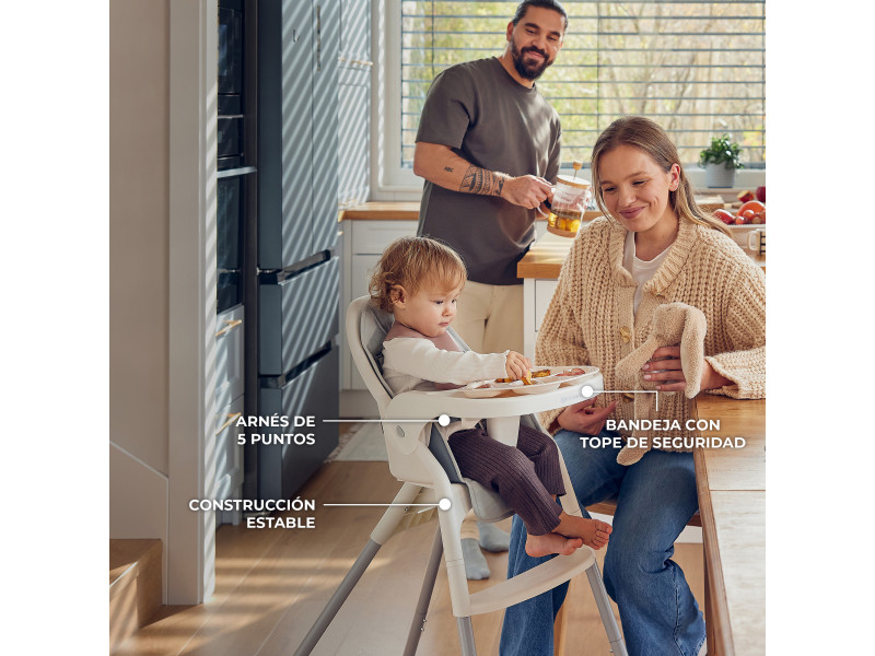 Стільчик для годування Kinderkraft Dinnly Grey (KHDINN00LGR0000), Фото 18