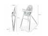 Стільчик для годування Kinderkraft Dinnly Grey (KHDINN00LGR0000), Фото 24