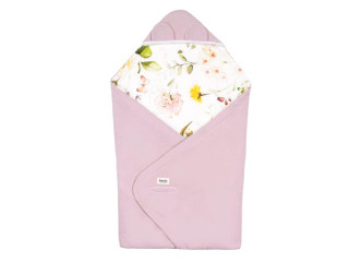 Покривало Lionelo TRAVEL SWADDLE BLANKET PINK FLOWER