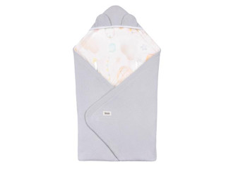 Покрывало Lionelo TRAVEL SWADDLE BLANKET GREY BALLON