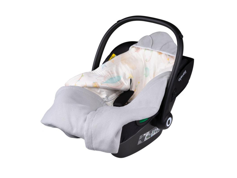 Покрывало Lionelo TRAVEL SWADDLE BLANKET GREY BALLON, Фото 3