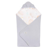 Покривало Lionelo TRAVEL SWADDLE BLANKET GREY BALLON