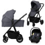 Універсальна коляска 3 в 1 Lionelo AMBER PLUS GREY GRAPHITE