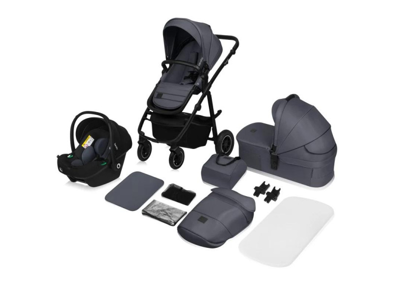 Универсальная коляска 3 в 1 Lionelo AMBER PLUS GREY GRAPHITE, Фото 5