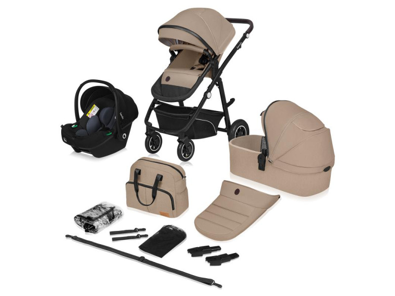 Универсальная коляска 3 в 1 Lionelo BIANKA 3IN1 BEIGE SAND, Фото 5