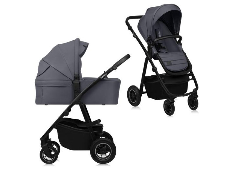 Универсальная коляска 2 в 1 Lionelo AMBER PLUS GREY GRAPHITE, Фото 1
