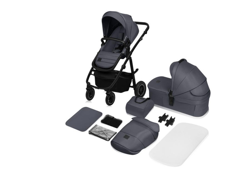 Универсальная коляска 2 в 1 Lionelo AMBER PLUS GREY GRAPHITE, Фото 6