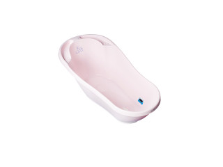 Ванна детская со сливом Bunny 92 см powder pink