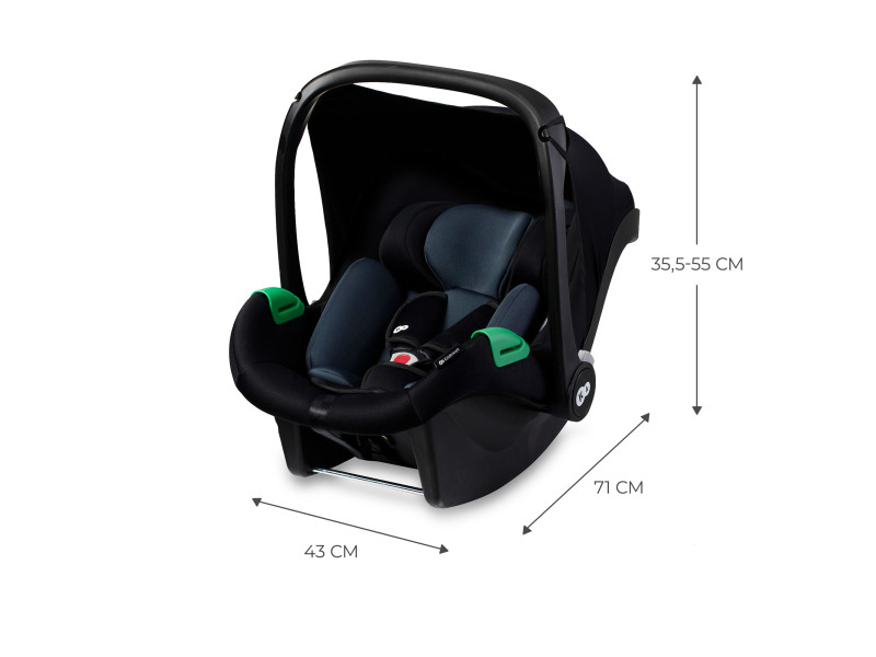 Автокрісло-люлька Kinderkraft Mink Pro i-Size Black (KCMINKPRBLK0000), Фото 12