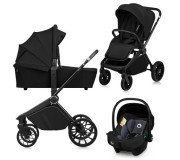 Універсальна коляска 3 в 1 Lionelo MIKA  PLUS 3IN1 BLACK ONYX