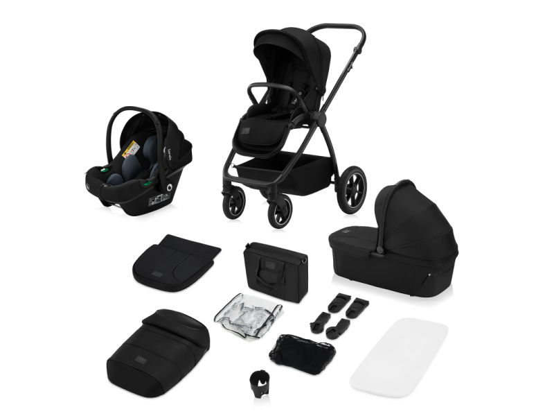 Універсальна коляска 3 в 1 Lionelo MERIL 3IN1 BLACK ONYX, Фото 12