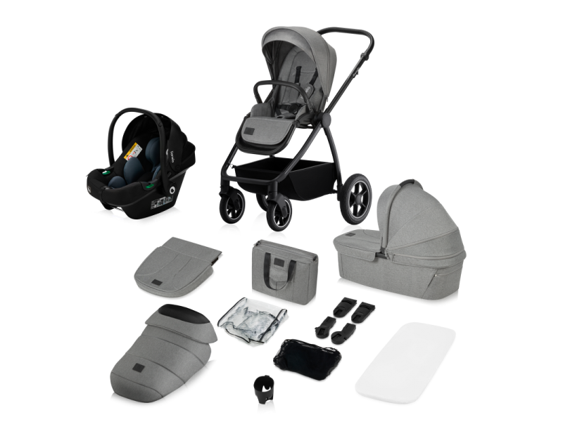 Універсальна коляска 3 в 1 Lionelo MERIL 3IN1 GREY STONE, Фото 3