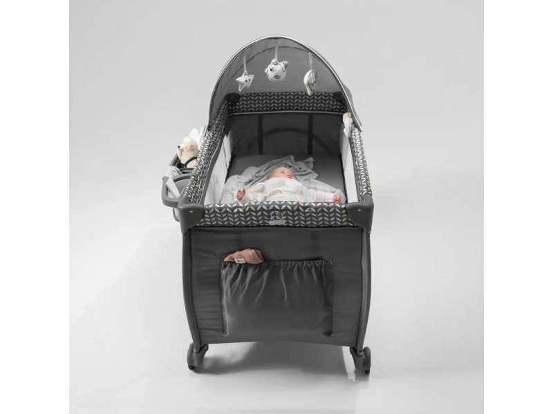Ліжечко-манеж Lionelo SVEN PLUS  BEIGE OLIVE, Фото 3