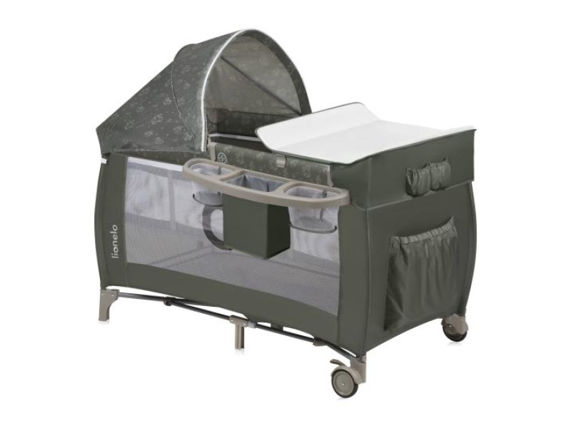Ліжечко-манеж Lionelo SVEN PLUS  BEIGE OLIVE, Фото 1