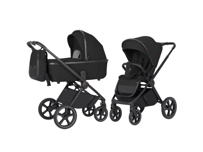 Коляска універсальна CARRELLO Ultimo CRL-6528 (2in1) Sable Black /1/, Фото 1