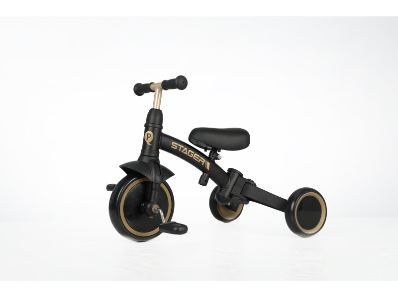 Велосипед з ручкою - біговел Stager 3в1 Black, Фото 3