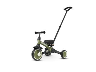 Велосипед з ручкою - біговел Stager 3в1 Dark Green