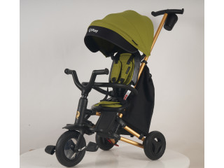 Велосипед складаний триколісний дитячий Nova+ Rubber Gold Mat - Military Green