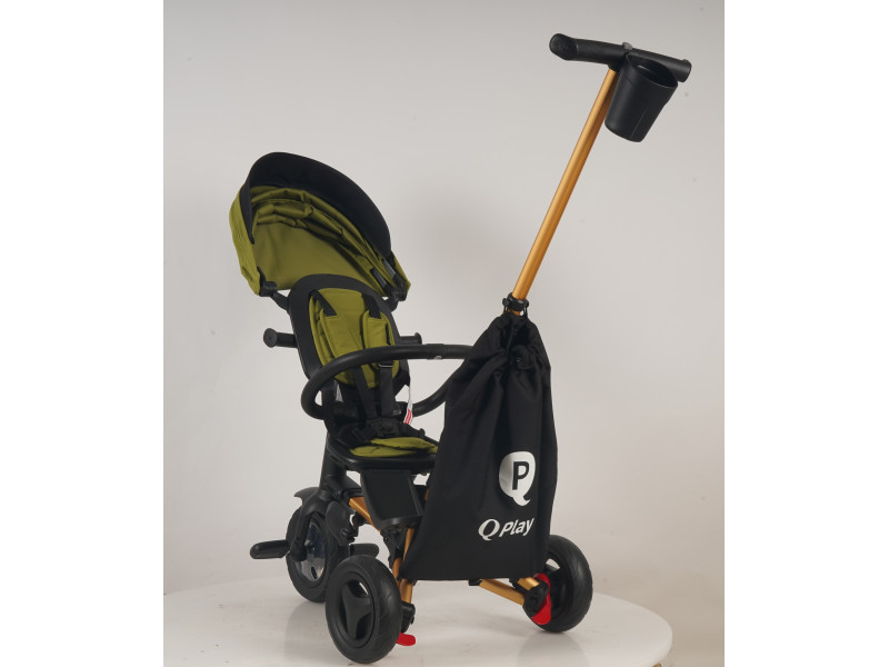 Велосипед складаний триколісний дитячий Nova+ Rubber Gold Mat - Military Green, Фото 3