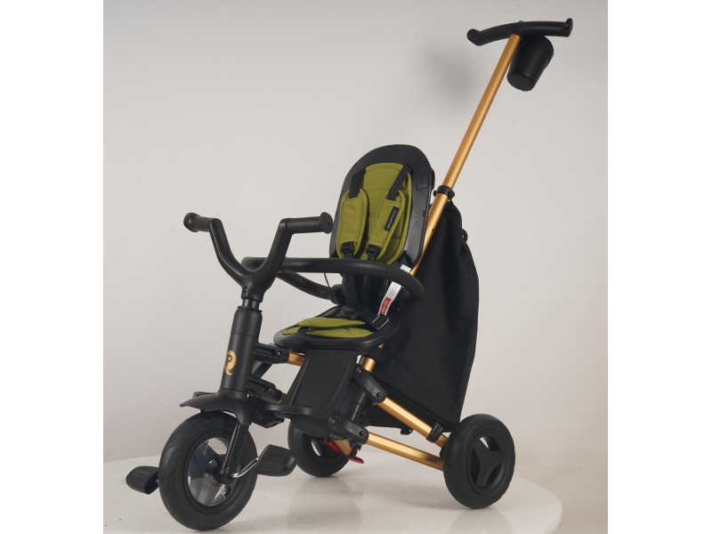 Велосипед складаний триколісний дитячий Nova+ Rubber Gold Mat - Military Green, Фото 4