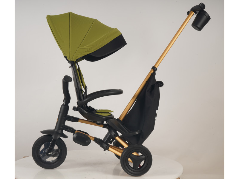 Велосипед складаний триколісний дитячий Nova+ Rubber Gold Mat - Military Green, Фото 5