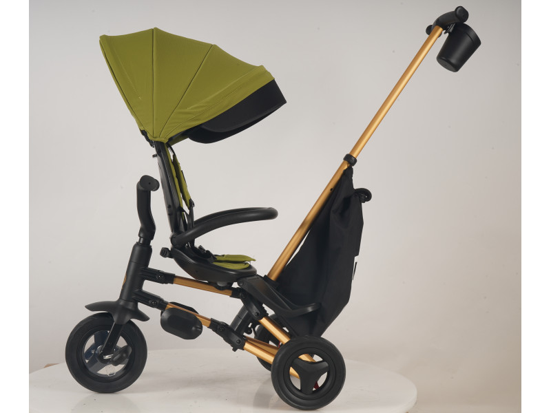 Велосипед складаний триколісний дитячий Nova+ Rubber Gold Mat - Military Green, Фото 6