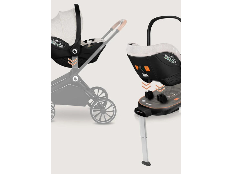 База з автокріслом Lionelo MOXIE I-SIZE SET BEIGE SAND, Фото 3
