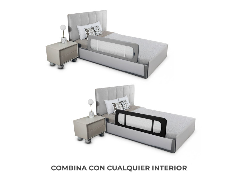 Захисна бар`єрка для ліжка Kinderkraft Guard and Dream Grey (KAGUDR00LGR0000), Фото 4