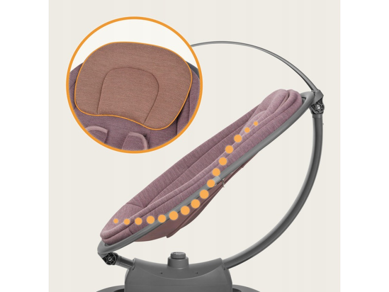 Крісло-гойдалка Lionelo BLOSSOM PINK MAUVE, Фото 3 Крісло-гойдалка Lionelo BLOSSOM PINK MAUVE, Фото 3