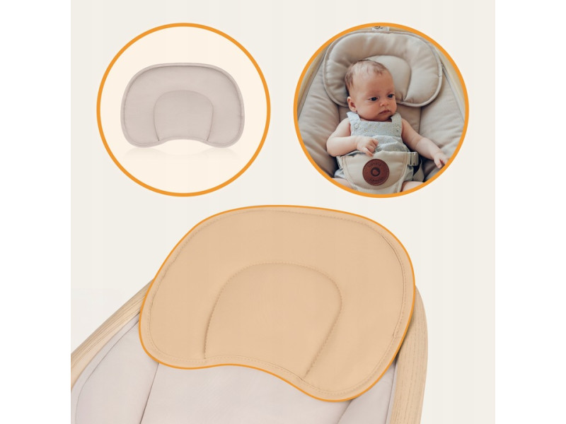 Крісло-гойдалка Lionelo OLIVIA BEIGE NATURAL, Фото 3