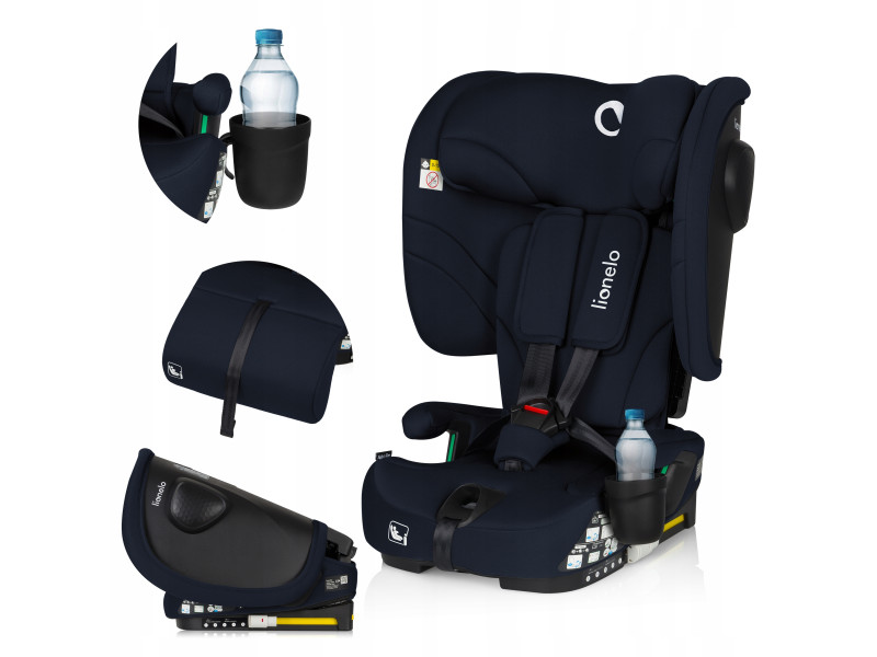 Дитяче автокрісло Lionelo NELLY I-SIZE BLACK CARBON, Фото 1