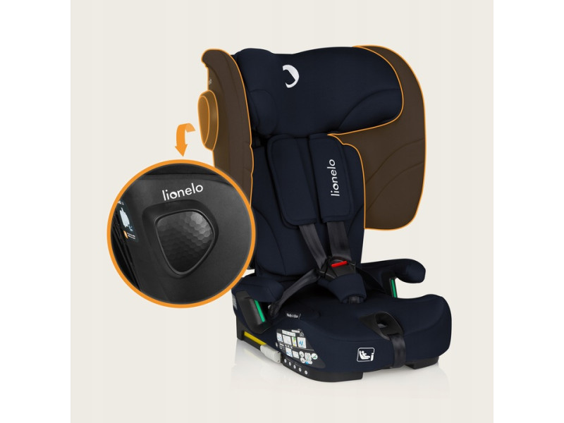 Дитяче автокрісло Lionelo NELLY I-SIZE BLACK CARBON, Фото 5